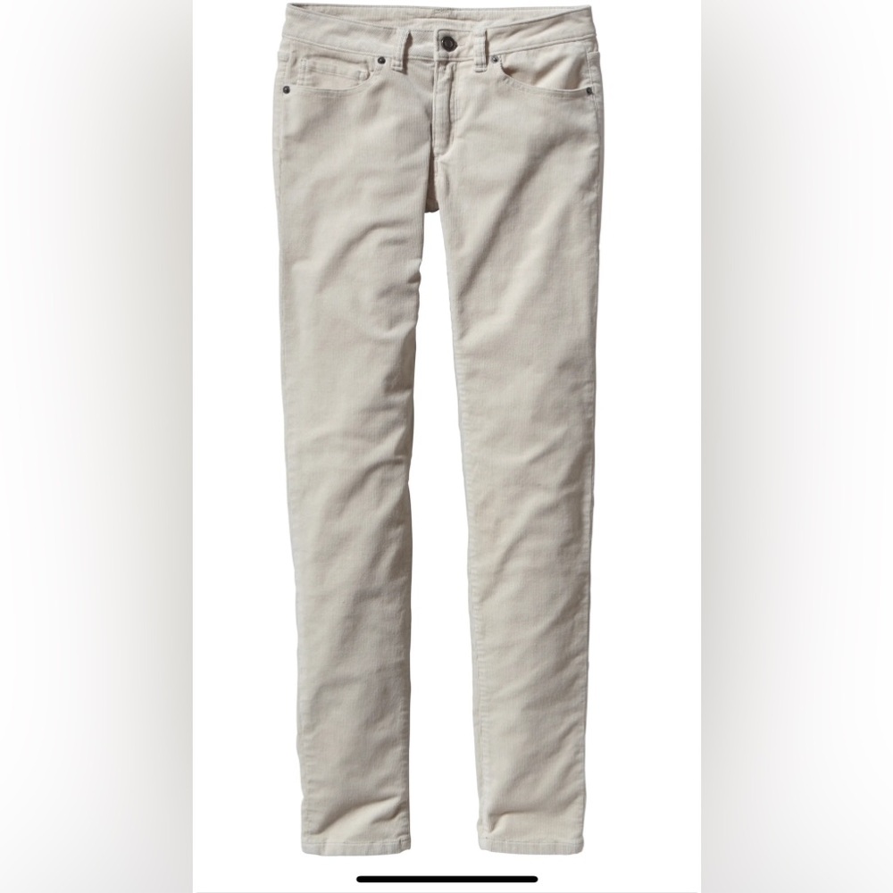Patagonia Organic Cotton Fitted Corduroy Pants / Jeans, Bleached Stone, 28